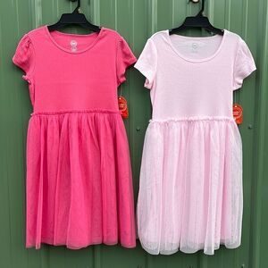 Girls Short Sleeve Tutu Dress, 2-Pack Size XL